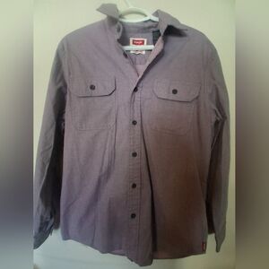 Wrangler Purple Button Up Shirt